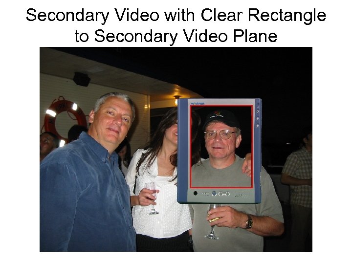 Secondary Video with Clear Rectangle to Secondary Video Plane 