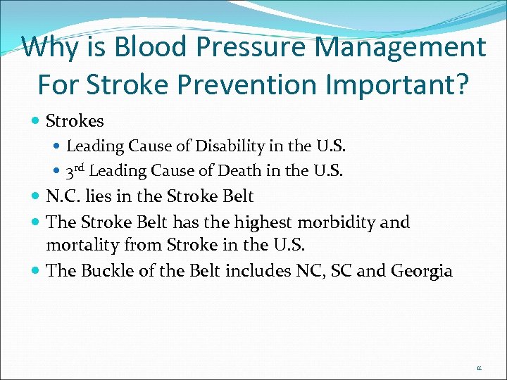 Why is Blood Pressure Management For Stroke Prevention Important? Strokes Leading Cause of Disability