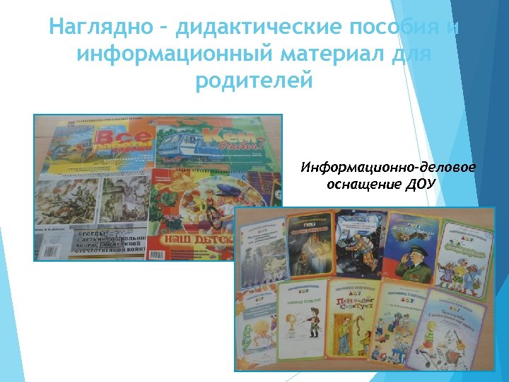Наглядно – дидактические пособия и информационный материал для родителей Демонстрационные картины с методическими рекомендациями