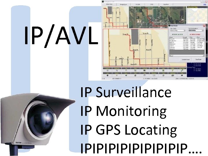 IP IP/AVL IP Surveillance IP Monitoring IP GPS Locating IPIPIPIPIP…. 