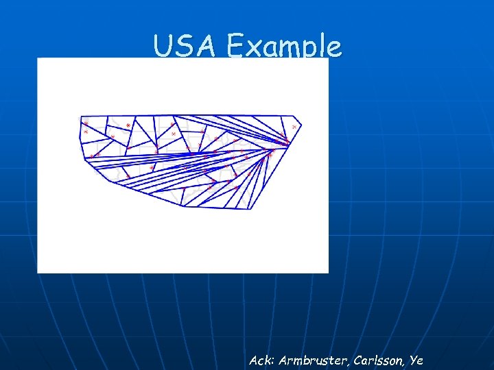 USA Example Ack: Armbruster, Carlsson, Ye 