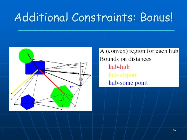 Additional Constraints: Bonus! 46 