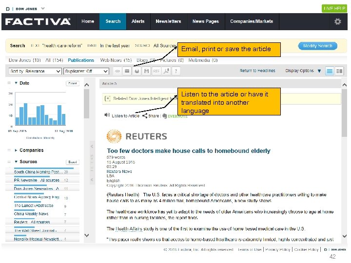Email, print or save the article Listen to the article or have it translated