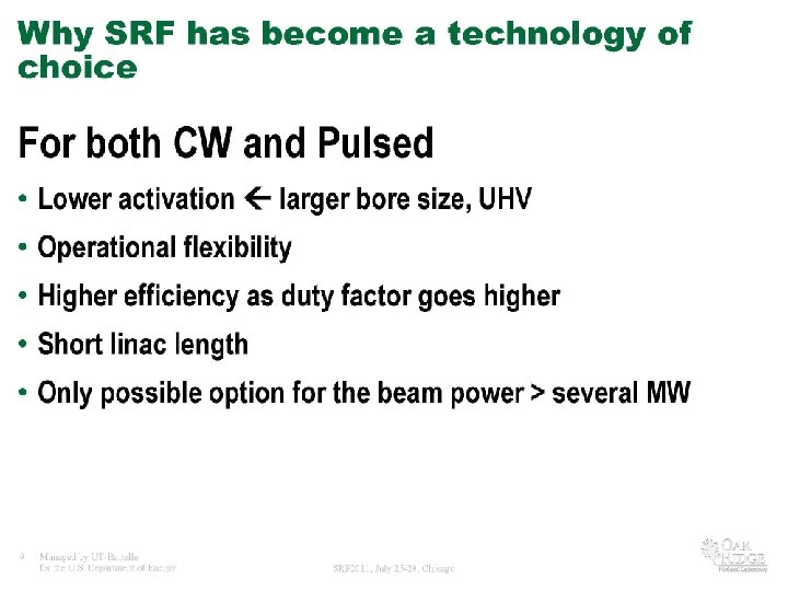 Rol - Aug. 3, 2011 Fermilab Colloquium 29 