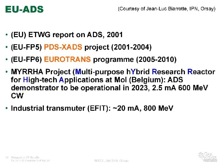 Rol - Aug. 3, 2011 Fermilab Colloquium 38 