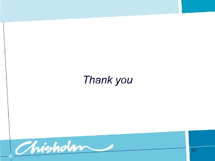 Thank you 21 