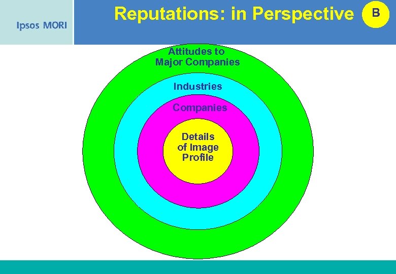 Reputations: in Perspective B Attitudes to Major Companies Industries Companies Details of Image Profile
