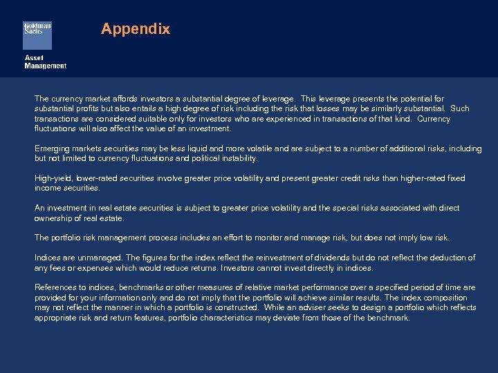 Appendix The currency market affords investors a substantial degree of leverage. This leverage presents