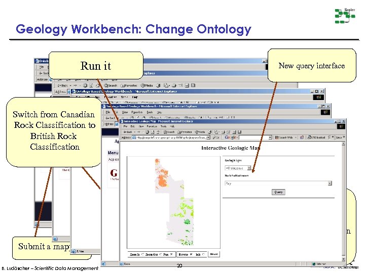 Geology Workbench: Change Ontology Run it New query interface Switch from Canadian Rock Classification