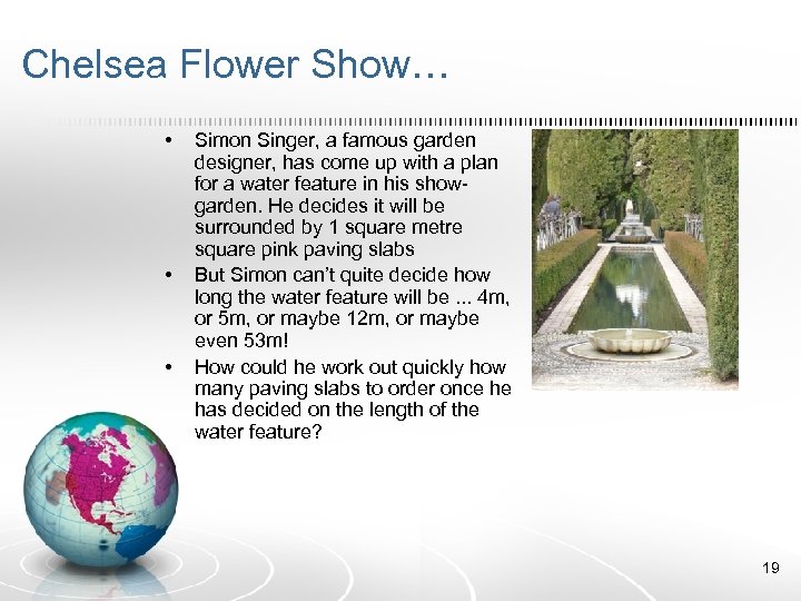 Chelsea Flower Show… • • • Simon Singer, a famous garden designer, has come