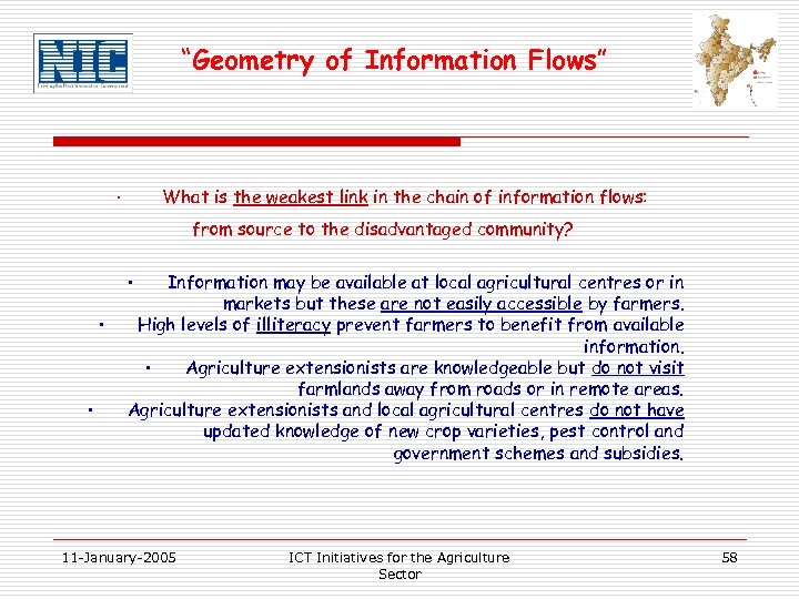 “Geometry of Information Flows” · What is the weakest link in the chain of