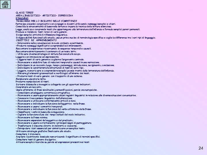 CLASSI TERZE AREA LINGUISTICO- ARTISTICO- ESPRESSIVA ITALIANO TRAGUARDI PER LO SVILUPPO DELLE COMPETENZE Partecipa