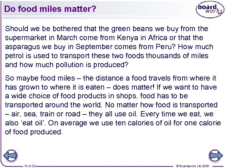 Do food miles matter? Should we be bothered that the green beans we buy