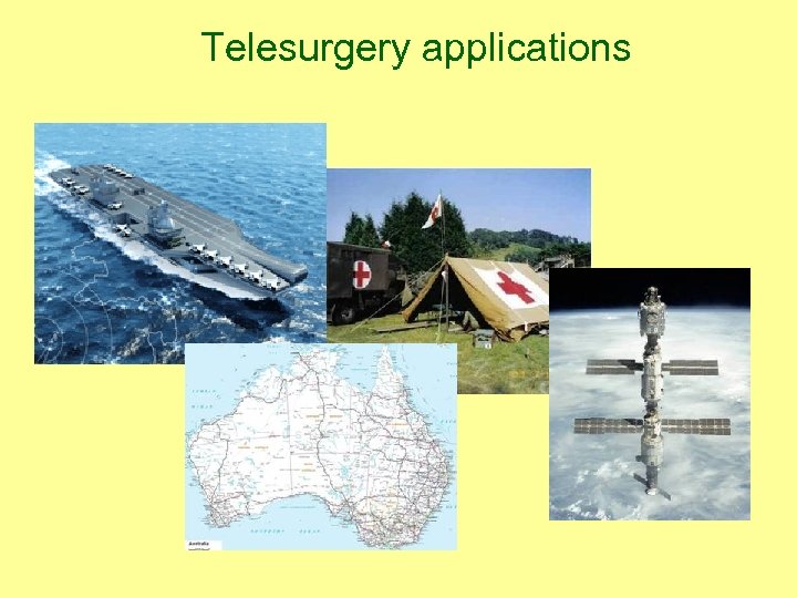 Telesurgery applications 