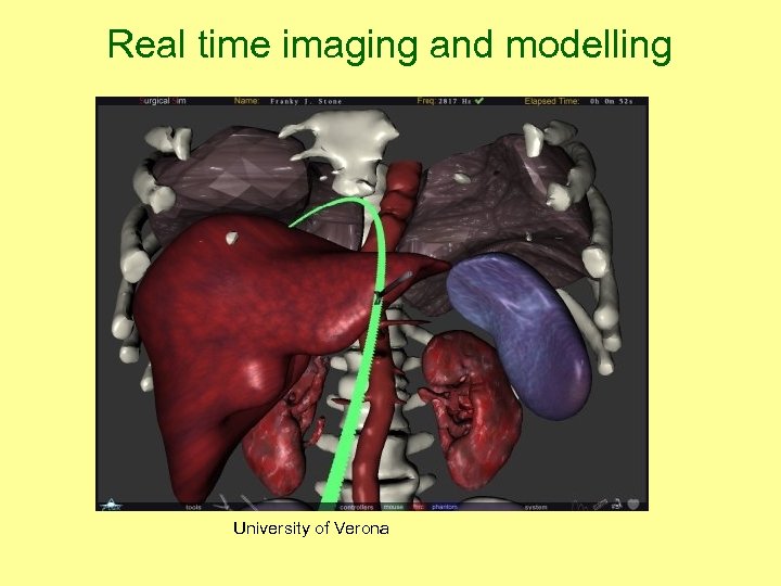 Real time imaging and modelling University of Verona 