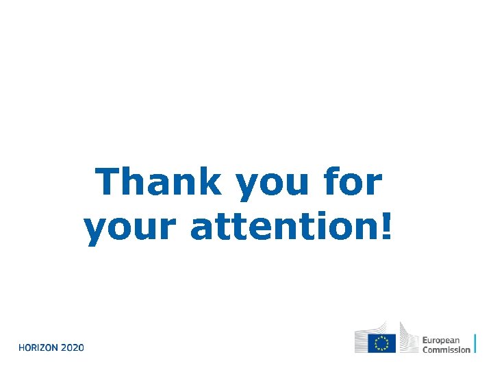 Thank you for your attention! 