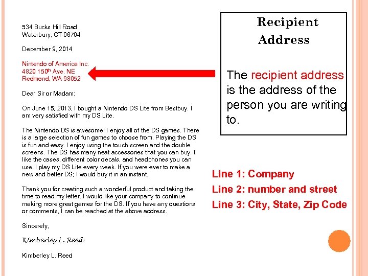 534 Bucks Hill Road Waterbury, CT 06704 December 9, 2014 Nintendo of America Inc.