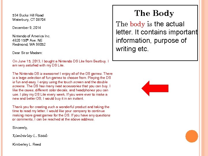 534 Bucks Hill Road Waterbury, CT 06704 December 9, 2014 Nintendo of America Inc.