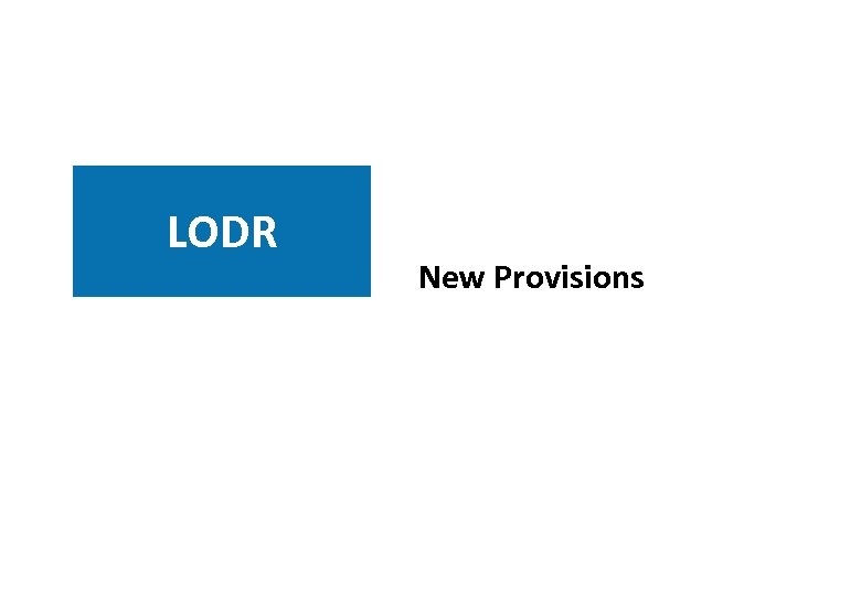 LODR New Provisions 