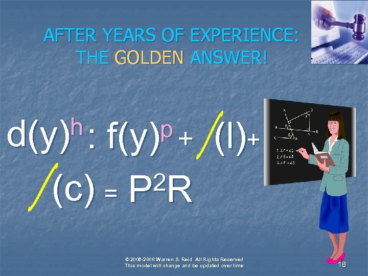 AFTER YEARS OF EXPERIENCE: THE GOLDEN ANSWER! h d(y) : p+ f(y) (l)+ :