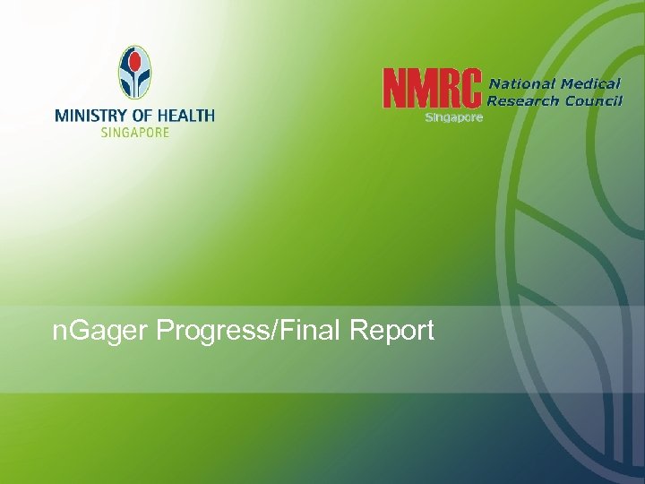 n. Gager Progress/Final Report 