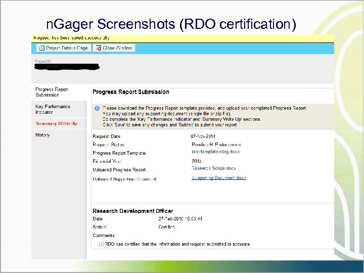 n. Gager Screenshots (RDO certification) 