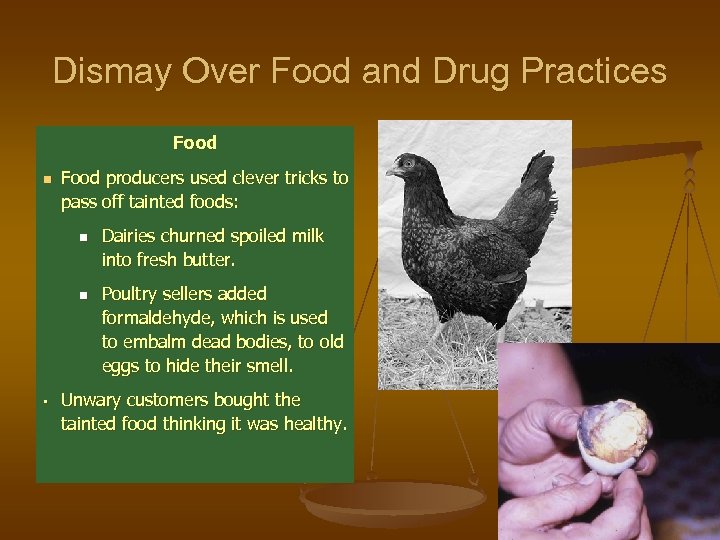 Dismay Over Food and Drug Practices Food n Food producers used clever tricks to