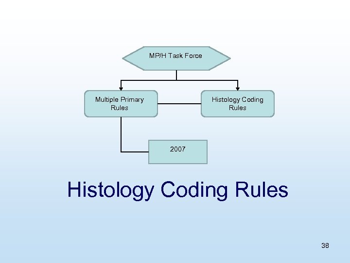 MP/H Task Force Multiple Primary Rules Histology Coding Rules 2007 Histology Coding Rules 38