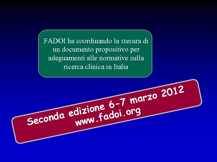 FADOI ha coordinando la stesura di un documento propositivo per adeguamenti alle normative sulla