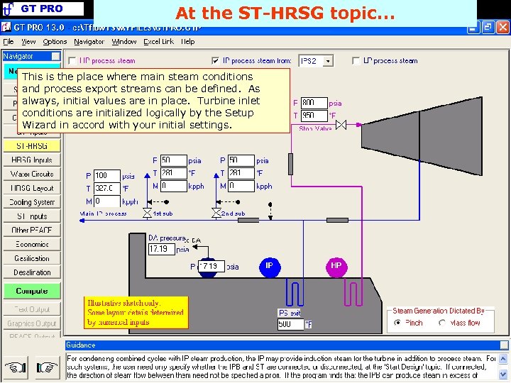 GT PRO At the ST-HRSG topic. . . This is the place where main