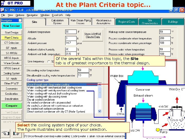 GT PRO At the Plant Criteria topic. . . Of the several Tabs within