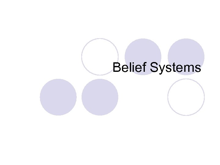 Belief Systems 