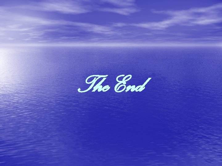 The End 