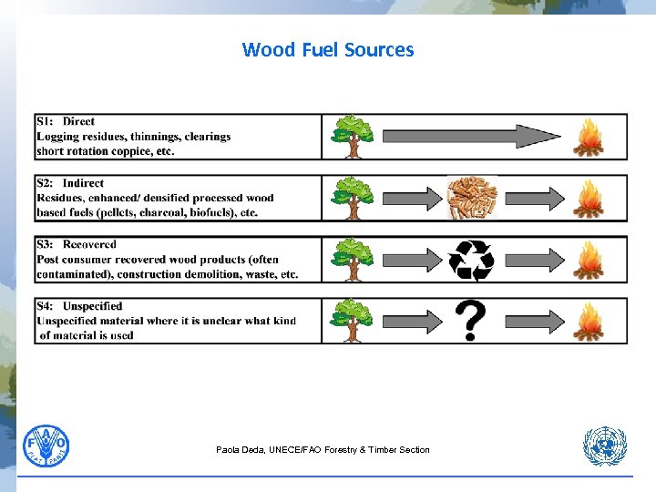 Wood Fuel Sources Paola Deda, UNECE/FAO Forestry & Timber Section 
