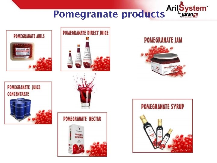 Pomegranate products 