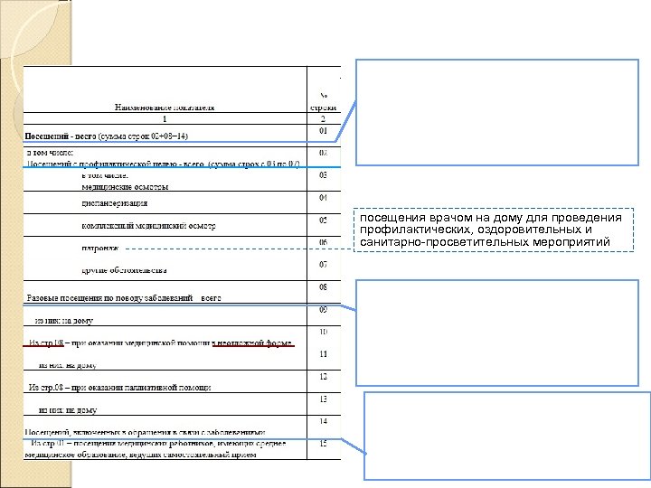 посещения врачом на дому для проведения профилактических, оздоровительных и санитарно-просветительных мероприятий 