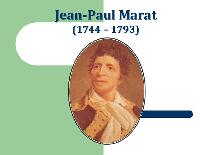 Jean-Paul Marat (1744 – 1793) 