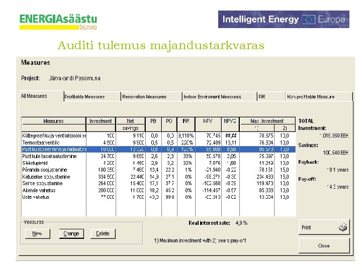 Auditi tulemus majandustarkvaras 