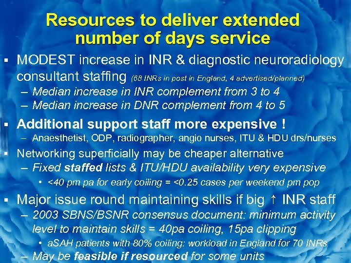 Slide 12 Resources to deliver extended number of days service § MODEST increase in