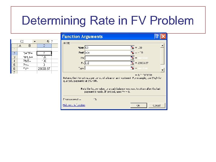 Determining Rate in FV Problem 
