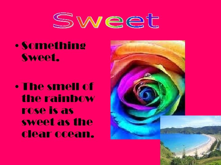  • Something Sweet. • The smell of the rainbow rose is as sweet