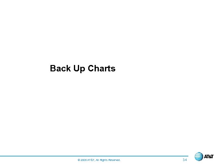 Back Up Charts © 2005 AT&T, All Rights Reserved. 34 