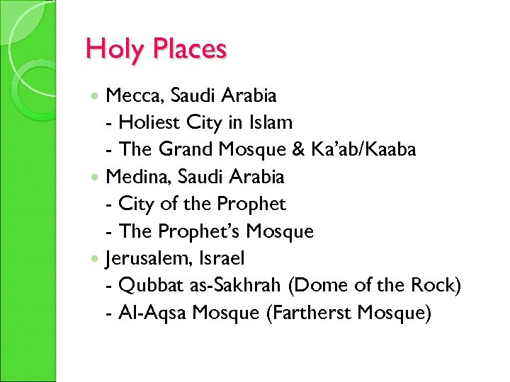 Holy Places Mecca, Saudi Arabia - Holiest City in Islam - The Grand Mosque