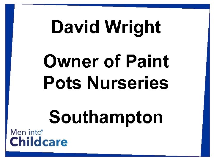 David Wright Owner of Paint Pots Nurseries Southampton 