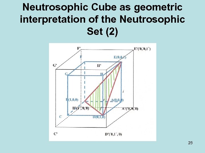Neutrosophic Cube as geometric interpretation of the Neutrosophic Set (2) 25 