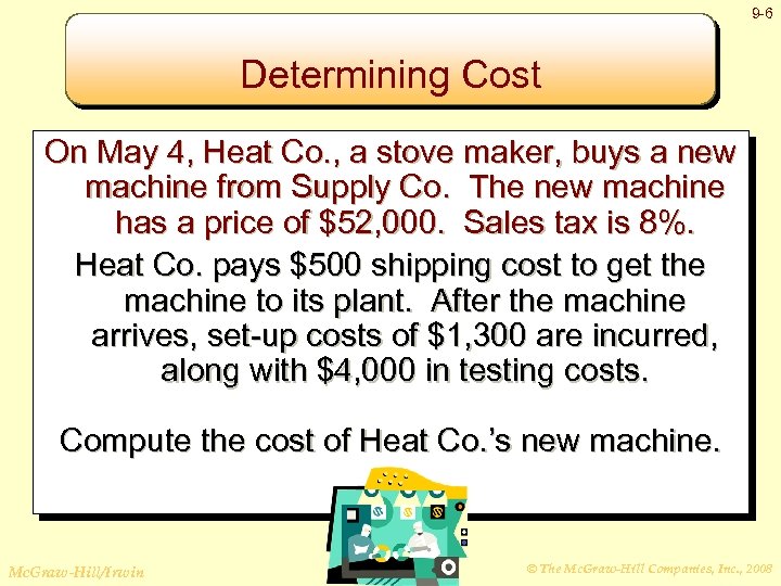 9 -6 Determining Cost On May 4, Heat Co. , a stove maker, buys