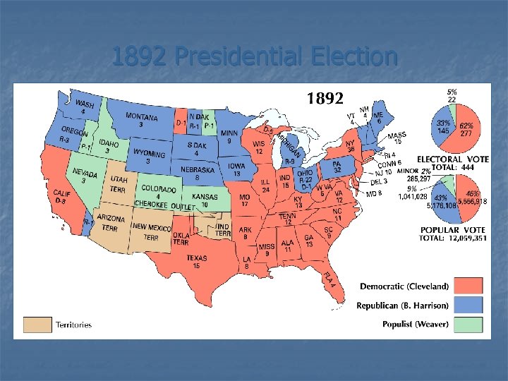 1892 Presidential Election 