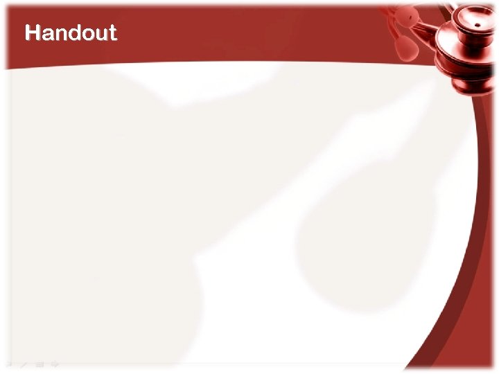 Handout 