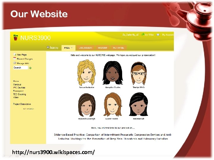 Our Website http: //nurs 3900. wikispaces. com/ 