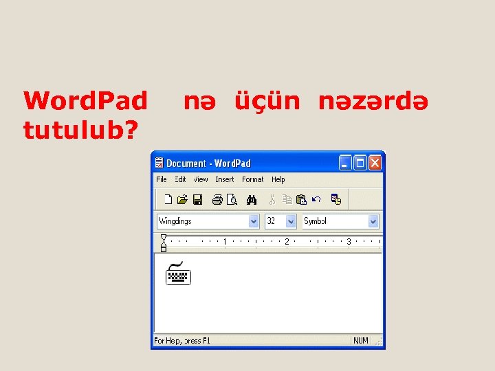 Word. Pad tutulub? nə üçün nəzərdə 